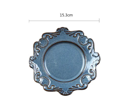 Conjunto de Louças Europeias Barrocas Criativas (Pratos de Jantar & Tigelas)