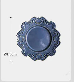 Conjunto de Louças Europeias Barrocas Criativas (Pratos de Jantar & Tigelas)