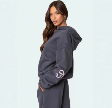 Suéter Estampado de Corte Solto