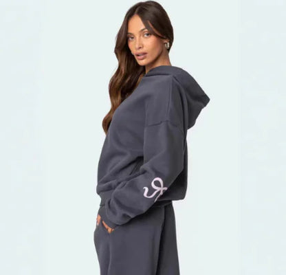 Suéter Estampado de Corte Solto