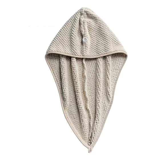 Toalha e Touca Absorvente para Cabelo