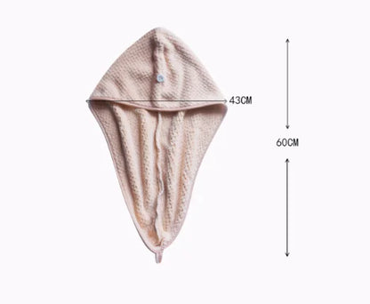 Toalha e Touca Absorvente para Cabelo