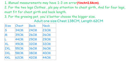 Conjunto Combinando de Estimação e Dono Estilo Pais e Filhos